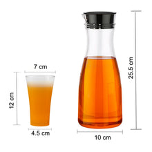 Transparent Unbreakable Water Juicy Jug and 6 Pcs. Glass Combo Set for Dining Table Office Restaurant Pitcher