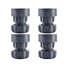 Plastic Washing Machine Vibration Feet , Adjustable Highly Non-Slip Support Anti Vibration Walk Shock Absorber Noise Cancelling Furniture Lifting Base (4 Pcs Set)