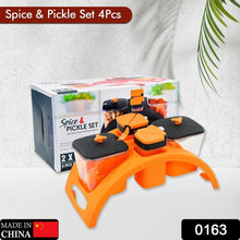 Multipurpose Pickle Jar Set (Multicolour, 4 pcs)