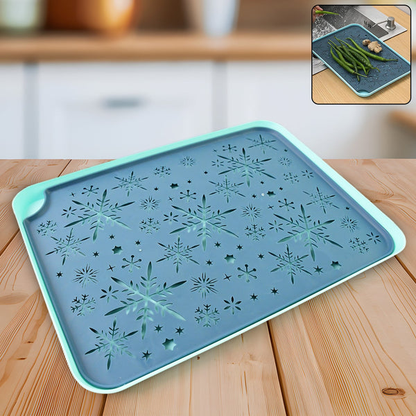 Multi-Purpose Snowflake Design Drain Tray for Kitchen Sink