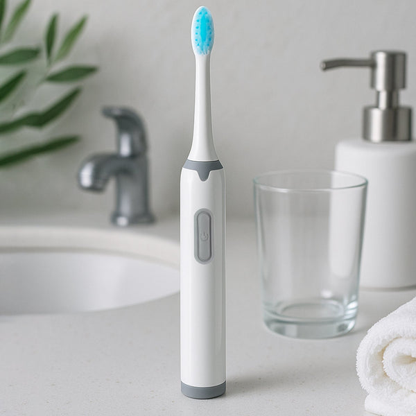 Battery-Operated Electric Toothbrush with Replaceable Head (1 Pc)
