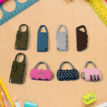 3 Digit Metal Combination Number Lock (1 Pc / Mix Design & Color)