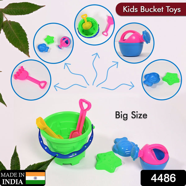 Beach Sand Castle Toy Set for Kids - 6 Pcs Summer Play
