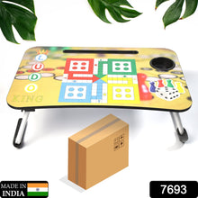 Ludo Design Foldable Study & Laptop Table for Children with Tablet Slot & Cup Holder