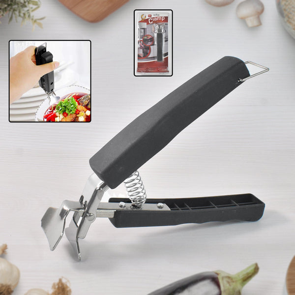 Anti Heat Bowl clamp Holder Stainless Steel Dish Tray Clip Kitchen Accessories Scald Plate Take Bowl Dish Pot Holder Carrier Clamp Clip Handle