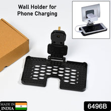 Multi-Purpose Wall Holder Stand for Charging Mobile (Black)
