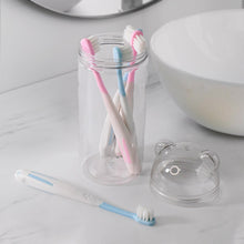 Multipurpose Travel-Friendly Toothbrush Holder with 5 Soft Bristle Toothbrushes