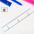 20 cm Transparent Plastic Ruler (1 Pc)