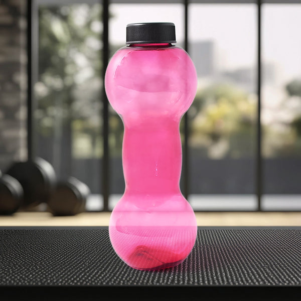 Unbreakable Plastic dumbbell Shape Water Bottle (550 ml / 1 Pc)