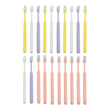 Plastic Toothbrush With Plastic Round Box (20 pcs Set)