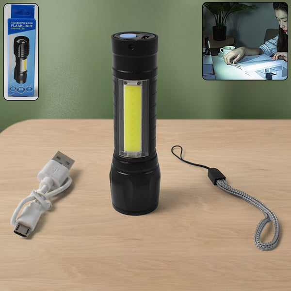 Mini 2 in 1 High Power Pocket Torch Light (1 Pc / Mix Design)