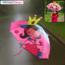 3D Kids Umbrella with Cartoon Print – Cute Waterproof Rain Umbrella (1 Pc)