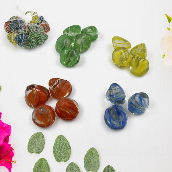 Multi-Color Decorative Stone for Garden / Lawn / Aquarium Fish Tank Gravel / Flower Pots Decoration Pebbles for Fish Bowl & All Purpose Attractive Stone Set