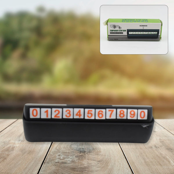 Temporary Car Parking Mobile Number Display with Magnetic Numbers Stickers (1Pc)