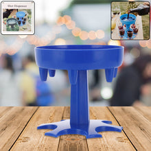 6-Way Plastic Shot Glass Dispenser with Holder Stand (1 Pc)