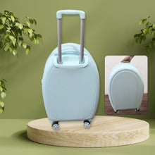 17849 Suitcase For Kids, Girls Green Small Cabin Hard Cover Holiday Carry On Trolley with Extendable Handle, Children's Luggage, Trolley Rolling Luggage for Toddlers Men Woman (Mix Color)