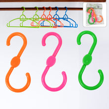 S Shape Plastic Hooks Hanger for Hanging Cloth (3 Pcs Set)