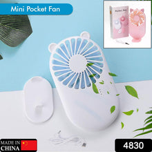 Handheld Mini Fan - USB Personal Fan with Bracket, Pocket-Sized Desktop Fan (Battery Not Included)