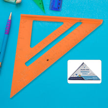 Double Side Scale Triangle / Ruler Measurement Hand Tool (1 Pc / Orange)