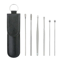 6-in-1 Ear Wax Cleaner- Resuable Ear Cleaning Tools Leather Pouch