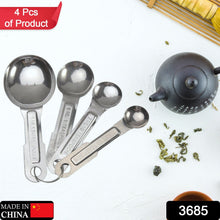 Stainless Steel Measuring Spoons Set - 4pcs, Anti-Rust for Kitchen & Baking
