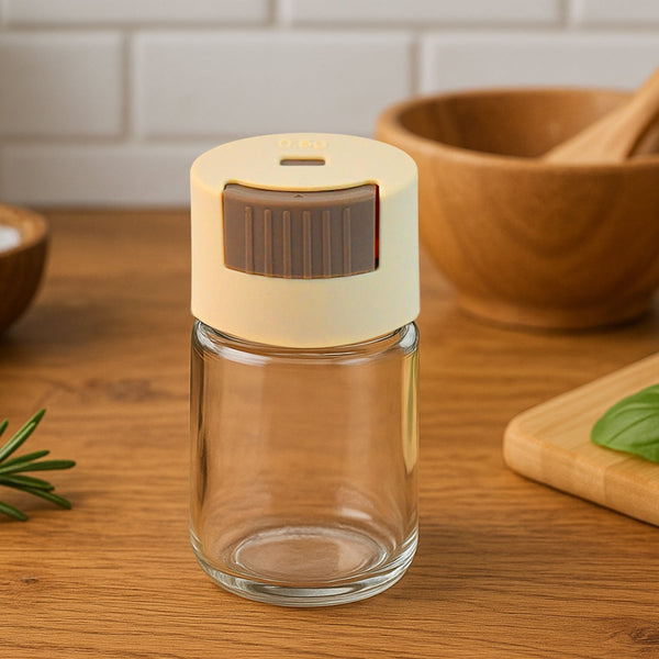 Adjustable Spice Dispenser Glass Jar(1 Pc)