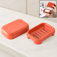 Premium Quality Rectangular Brick Red Plastic Soap Case (1 Pc)