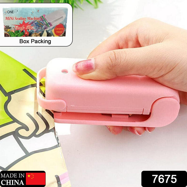 Mini Plastic Bag Sealer – Portable Heat Sealing Machine, Battery Operated (1 Pc / Mix Design)