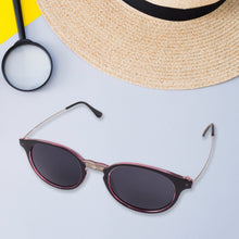 Pink UV Protected Round Sunglasses, classic Sunglasses for Men & Women, Lightweight