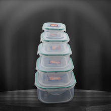 Kitchen Storage Containers Set – Fridge Storage, Plastic Organizer, Snap-Seal Lunch Box (5 Pcs Set)