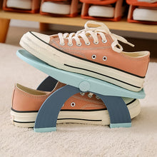Adjustable Double-Layer Plastic Shoe Organizer Rack