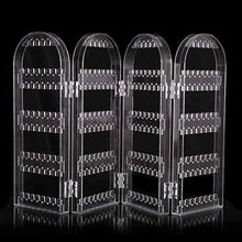 4 Folding Storage Hanger Acrylic Earring Screen Holder Display Stand Clear (1 Set)
