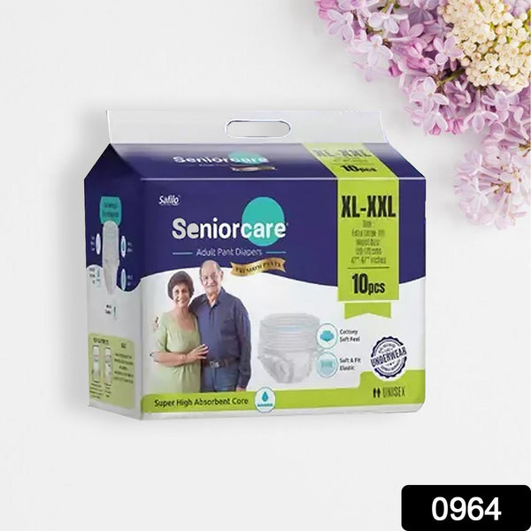 Extra Large - XXL Senior care Adult Pull Up Diaper Pants(Waist Size (120-170 Cm | 47 -67 Inch) (10*4 Pcs) Adult Diapers - XL - XXL (10 Pieces)