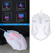 USB Wired Mouse, Gaming Mouse Colorful / Lighting Luminous (1 Pc / Wihte)