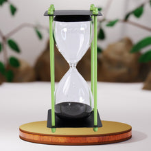 Glass & Stainless Steel Decorative Sand Timer 19 cm (1 Pc) (2 Minute Approx)
