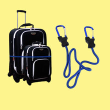 Carabiner Bungee Cords with Hook Tie Downs Luggage Strap Carrying Bag Secure (1 Pc / Mix Color)