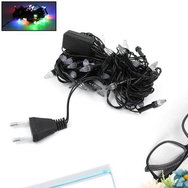 9Mtr Flower Design Home Decoration Electrical Series Light Home Decoration Diwali & Wedding LED Christmas String Light Indoor and Outdoor Light ,Festival Decoration Led String Light, Multi-Color Light 1.4MM (36L 9Mtr)