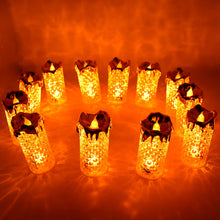 Gold LED Flameless Candles for Decor & Gifting (12 Pc MOQ)