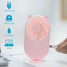Handheld Mini Fan - USB Personal Fan with Bracket, Pocket-Sized Desktop Fan (Battery Not Included)
