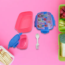 Cartoon Kids Lunch Box - Airtight Food Container with Spoon & Inner Compartment for School
