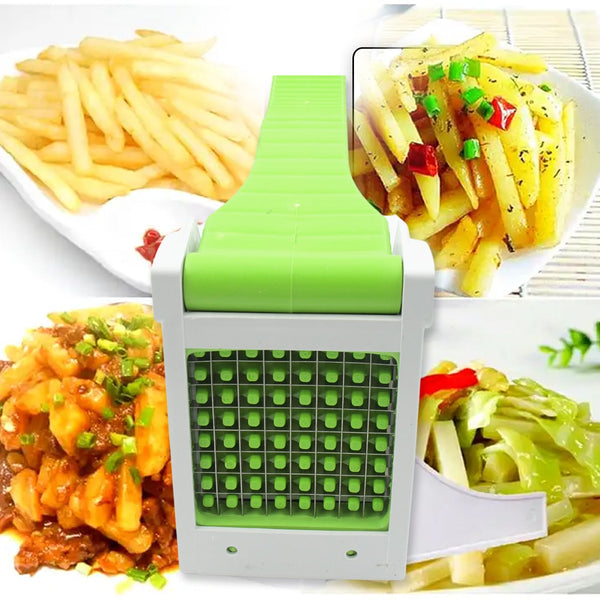 French Fries Maker Machine - Snacks Cutter, Vegetable Slicer/Chopper, Kitchen Gadget & Tool