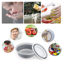 Portable Folding Wash Basin for Travel, Lightweight Water Basin for Clothes & Vegetables