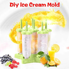 Plastic Ice Cream Molds with Lid (1 Set / 6 Pc)