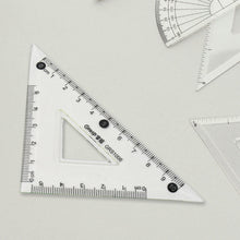 4-Piece Geometry Set, Triangle Ruler Protractor Straight Ruler