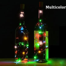 Wine Bottle Cork LED String Light, 2M Cable Multicolor, Battery Operated (1 Pc)