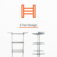 Premium Heavy Duty Stainless Steel 3 Layer Foldable Cloth Drying Stand (1 Set / With Color Box)