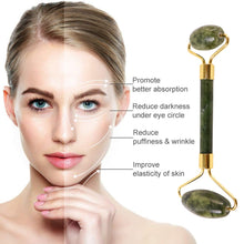 Dual-Headed Jade Facial Massage Roller (1 Pc)