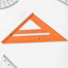 Double Side Scale Triangle / Ruler Measurement Hand Tool (1 Pc / Orange)