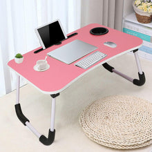 Multi-Purpose Foldable Laptop Desk for Study & Reading (Pink)