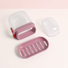 Multipurpose Plastic Soap Dish with Transparent Dust-Proof Lid, Sabudani (1 Pc)
